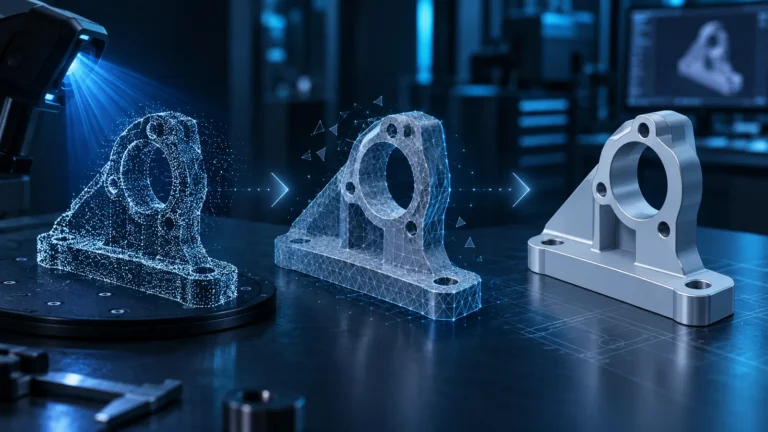 3D-Scan zu CAD: Mesh in ein bearbeitbares STEP-Modell umwandeln