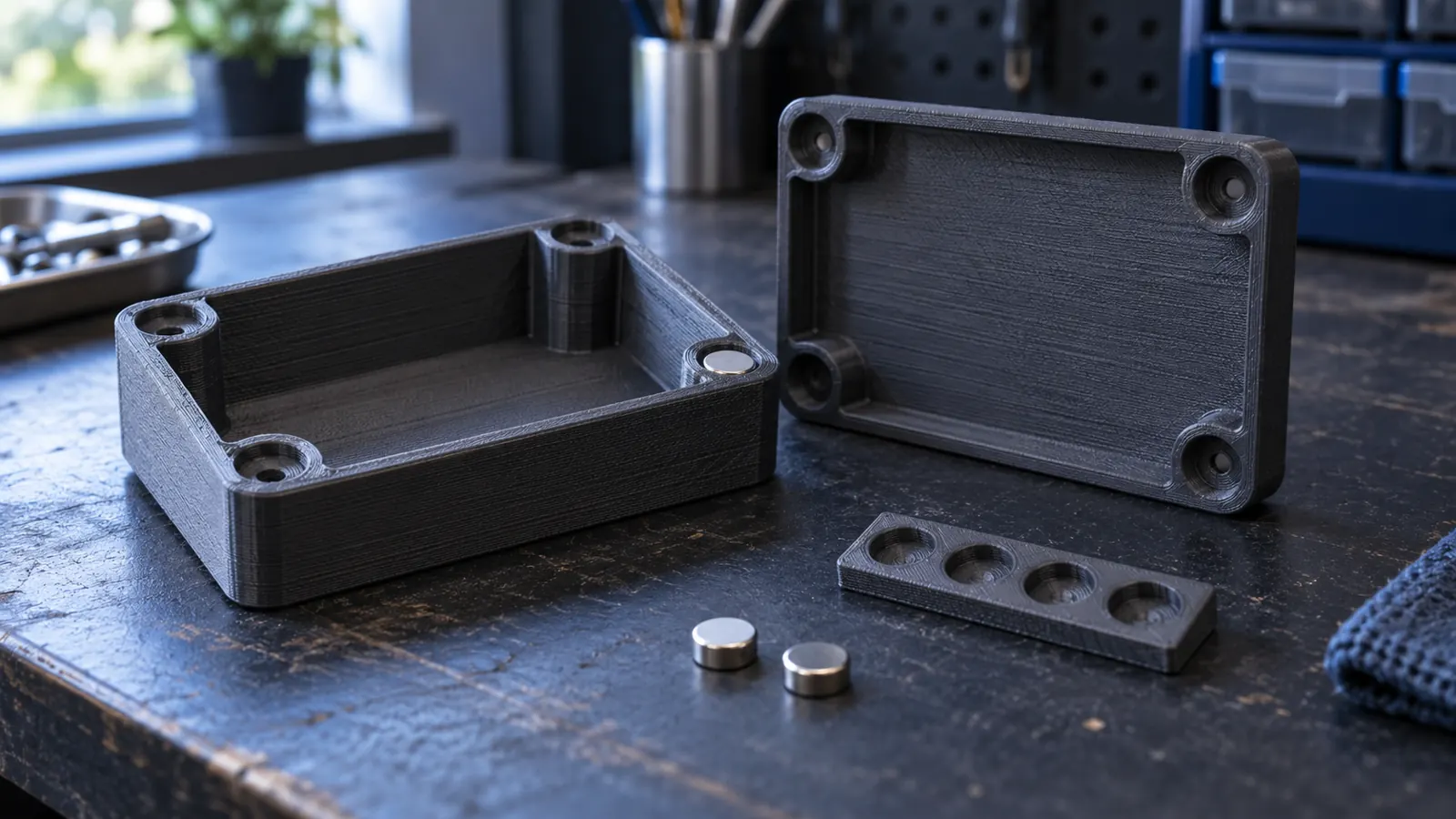 Magnete in 3D-Druckteile einbauen: einkleben, einpressen oder beim Druck einsetzen?